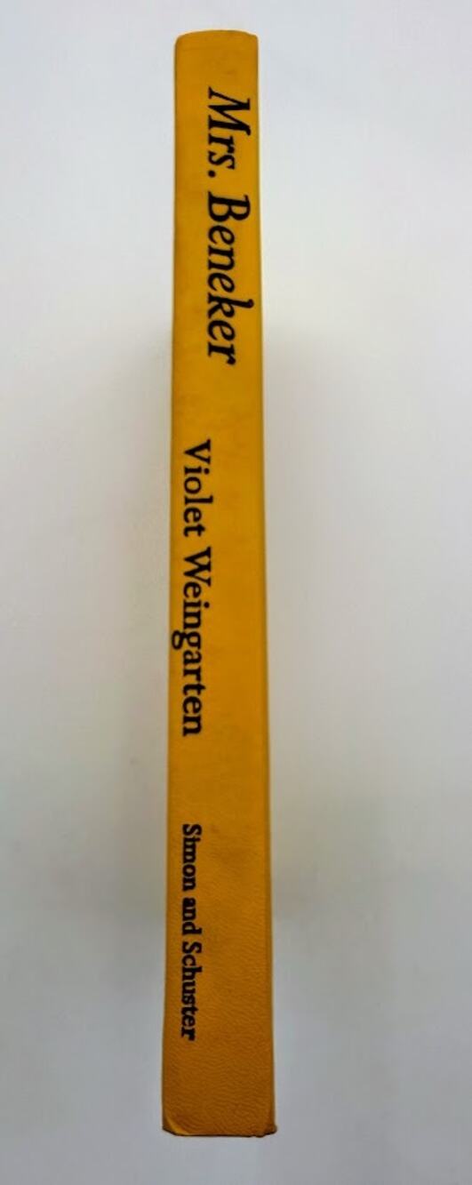 Mrs. Beneker by Violet Weingarten (1967 Hardcover)
